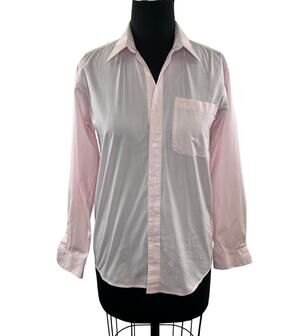 MICHAEL KORS Light Pink Button Down Collar Shirt 16 Kids Fits Womans Size S M